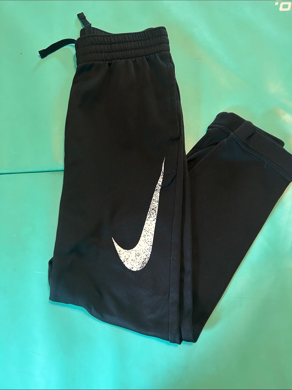 Nike Black Jogger Pants with White Swoosh